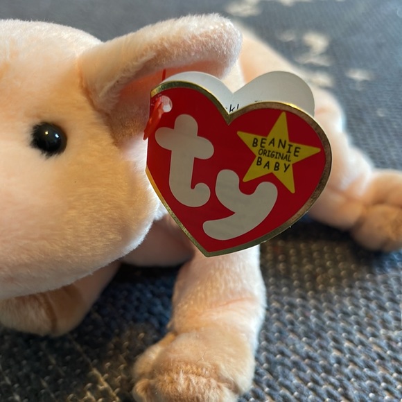 Ty beanie baby Knuckles 1999 pig stuffed animal babe - Picture 2 of 4
